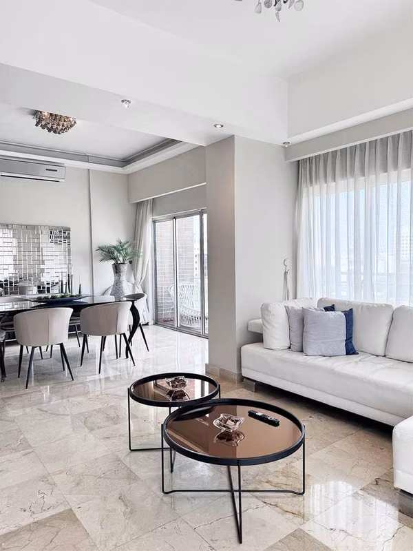 Furnished apartment for rent, in Evarristo Morales.