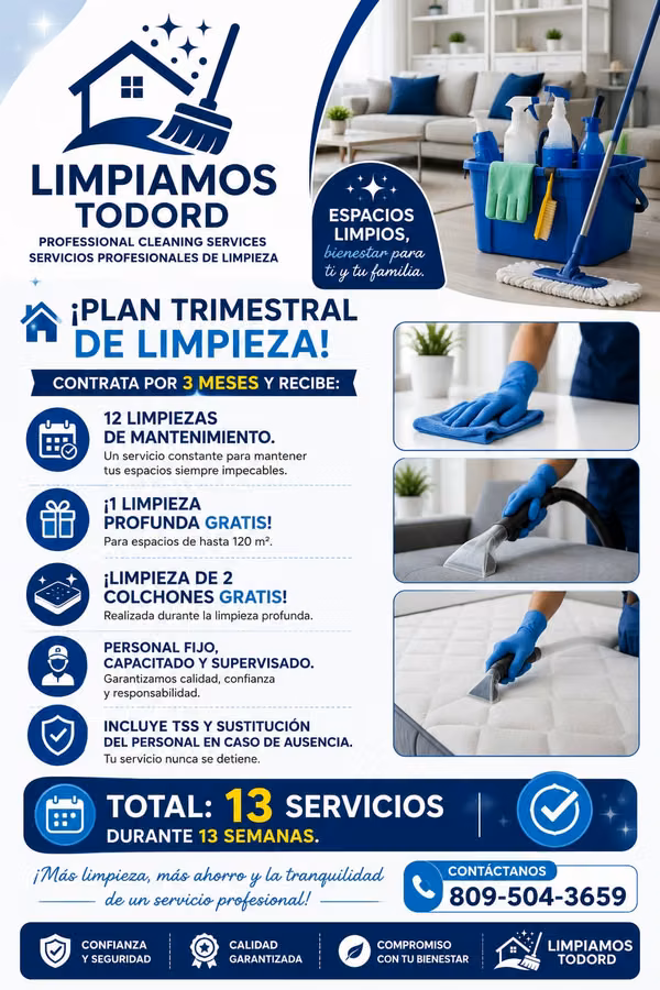 Paquetes de limpieza Residencial
