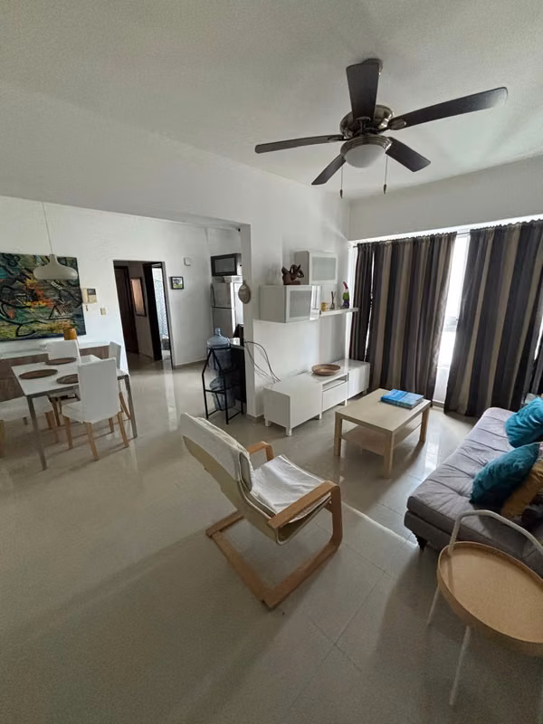 Apartamento en alquiler amueblado con excelente ubicación en Naco