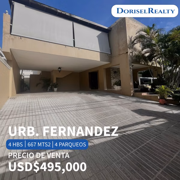VENTA DE PRECIOSA CASA EN LO MEJOR DE URB. FERNANDEZ
