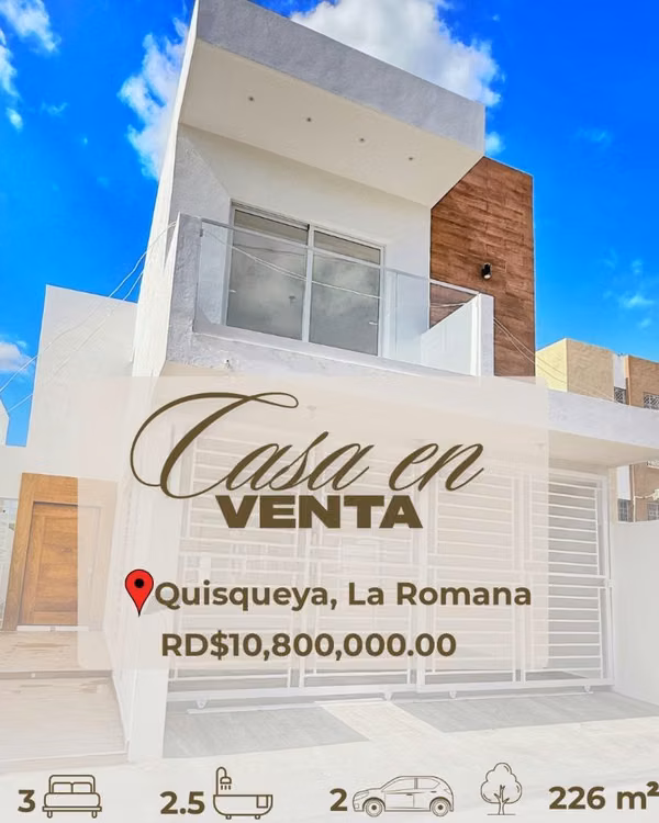 CASA NUEVA EN VENTA | LA ROMANA