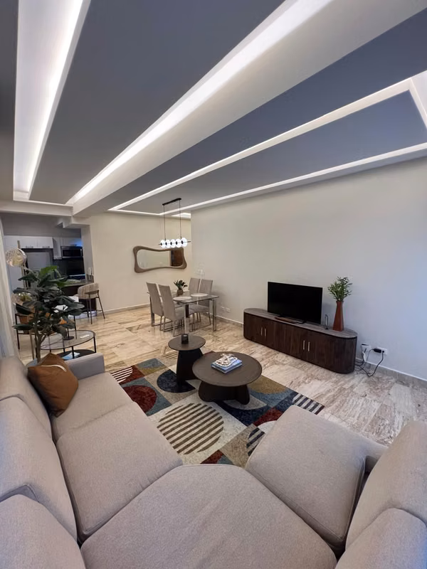 Apartment for Sale of 1 Hab. Furnished in Piantini, National District.