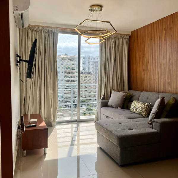 Apartamento En Alquiler De 1 Habitación Y 2 Baños En Piantini 