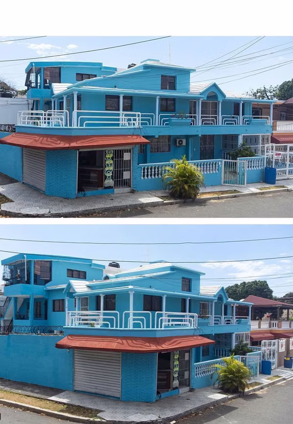 Edificacion con 2 casas, 3 aptos y un local comercial
