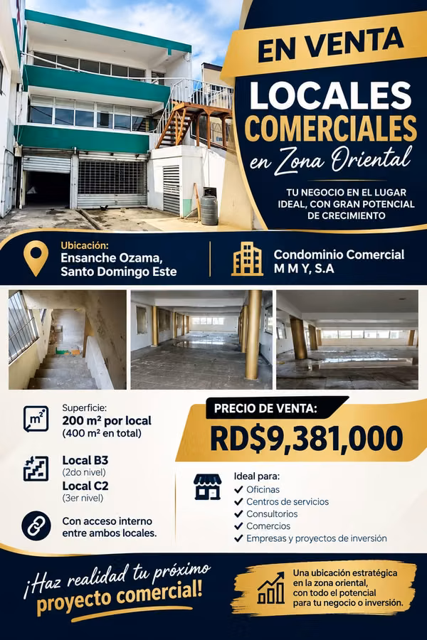 Sale Two Commercial Premises Aesanche Ozama