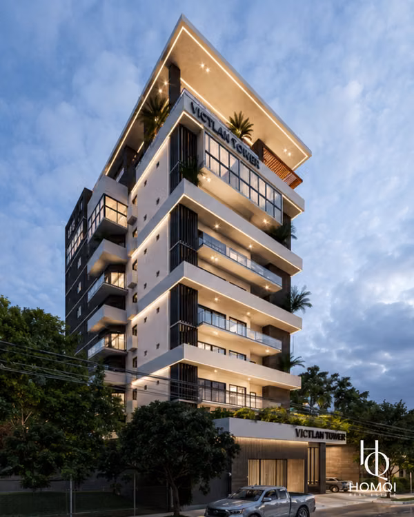 2 bedroom apartment with balcony and gym in VICTLAN TOWER, Santiago