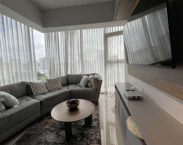 Apartamento En Alquiler De 1 Habitación Y 2 Baños En Piantini