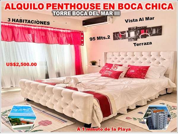 FURNISHED PENTHOUSE, 3 HAB. TOWER MOUTH OF THE SEA III, MOUTH GIRL, WITH SEA VIEW
