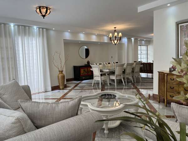 Apartment For Rent in Piantini Furnished Three Bedrooms + Studio + Terrace