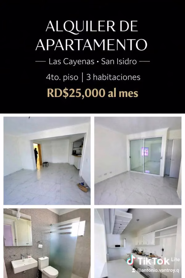 3 Apartments in different areas of Santo Domingo Este