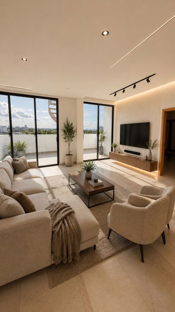 PENTHOUSE | 4 HAB | VENTA | GAZCUE  Impresionantes vistas al mar y a la ciudad  327.89 m² de construcción  75 m² de terr