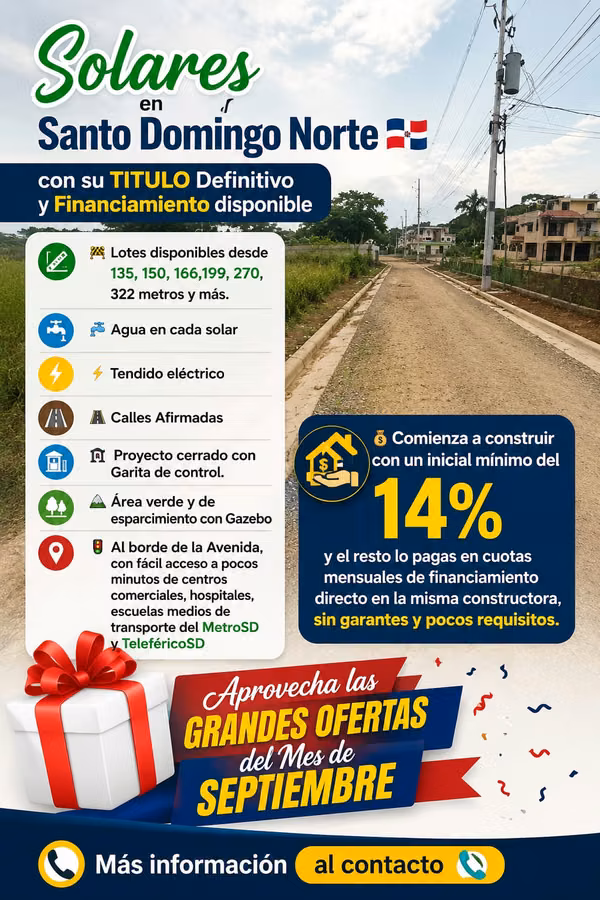 Economic Solares in Santo Domingo Norte