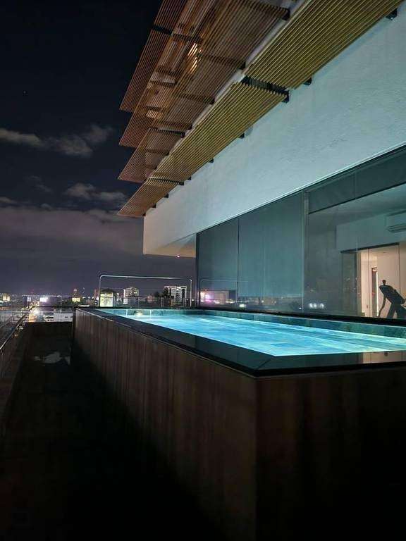 Modern Apartment Rental - 1 Room with white line - 124; Arroyo Hondo Viejo