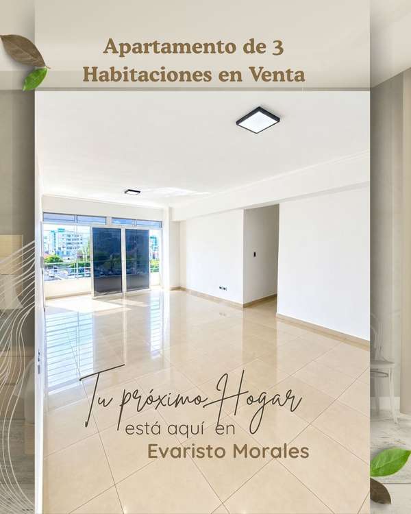 Apartamento Familiar en Venta en Evaristo Morales | 3 Habitaciones