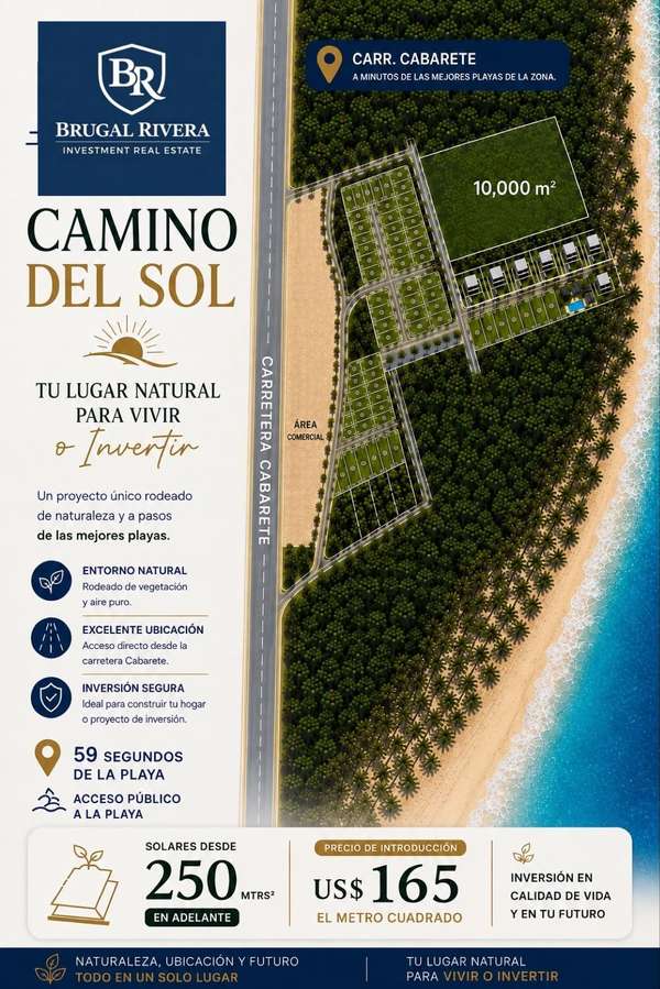 3350- SOLARES EN CAMINO DEL SOL , CABARETE 