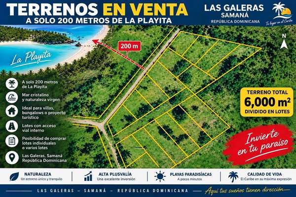 5096- TERRENO EN LAS GALERAS, SAMANÁ 