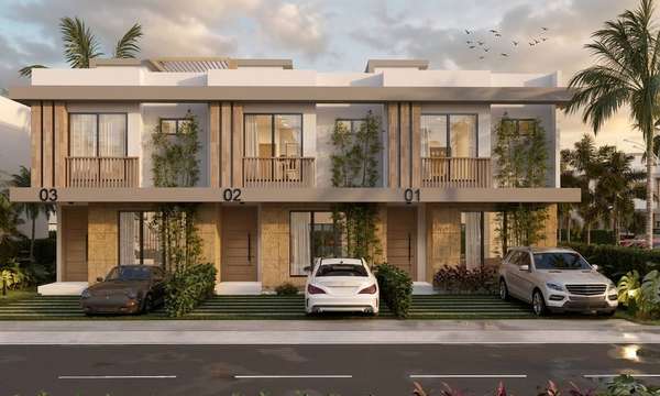  Villas tipo townhouse en residencial privado