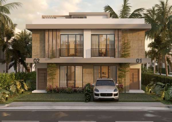 VILLAS TIPO TOWNHOUSE DE 3 HABITACIONES EN RESIDENCIAL BAVARO PUNTA CANA