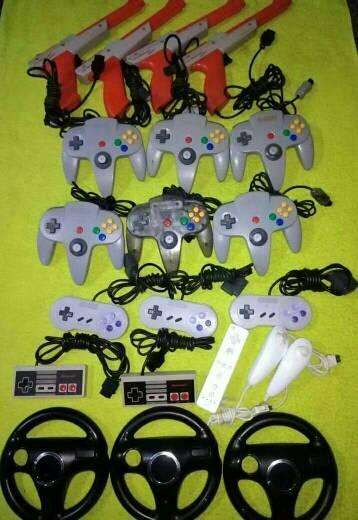 Controles Nintendo de diferentes consolas