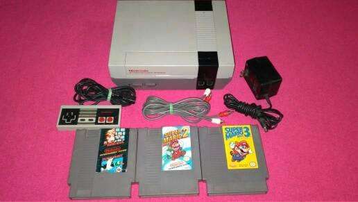 Nintendo Nes con los 3 Mario