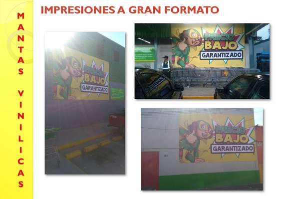 Mantas vinilicas, impresiones a gran formato
