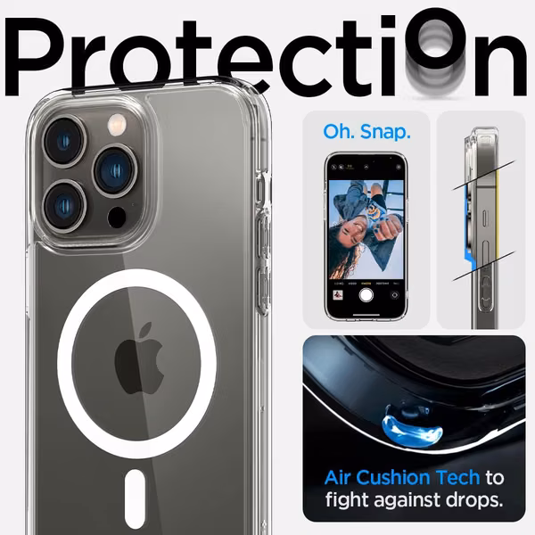 Transparent Magsafe anti-coal case for iPhone Pro 14