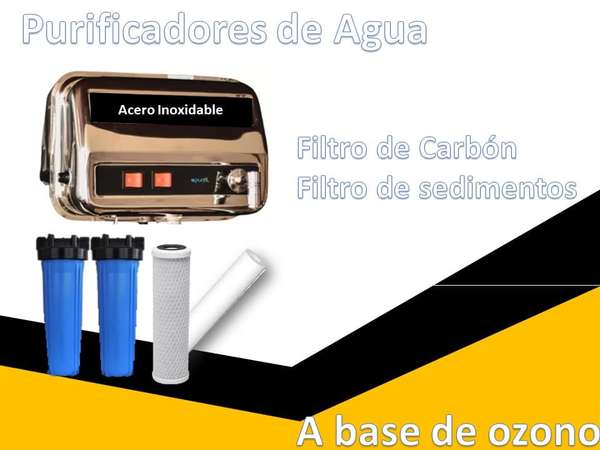 Purificador de agua, filtro de sedimentos, filtro a base de ozono