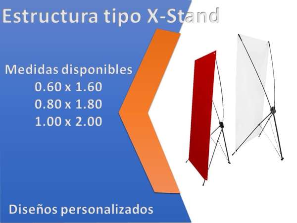 Araña, banner X-Stand, lona full color