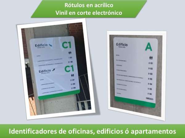Acrílico, Corte electrónico, rótulos