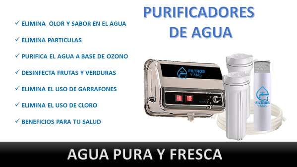 Purificador de agua, repuestos, circuito para ozono