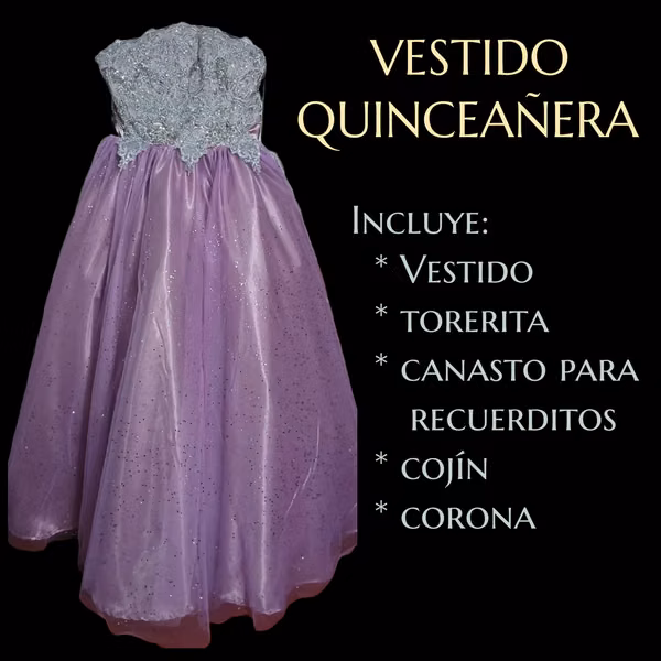 Vendo Vestido para Quinceañera u otra ocación