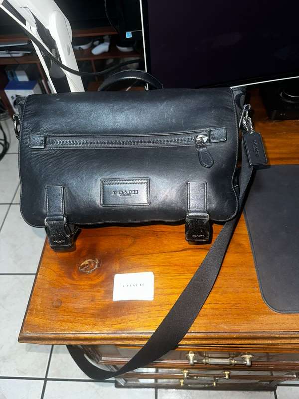 Coach Messenger Bag de cuero original