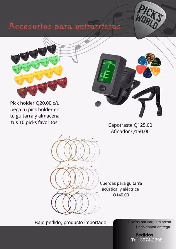 Accesorios para guitarra