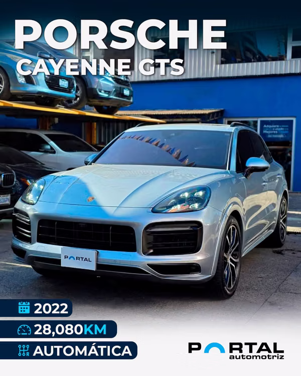 PORSCHE CAYENNE GTS 2022 COLOR PLATA METALICO