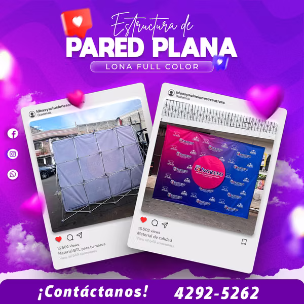 PARED PUBLICITARIA PARA EXTERIOR