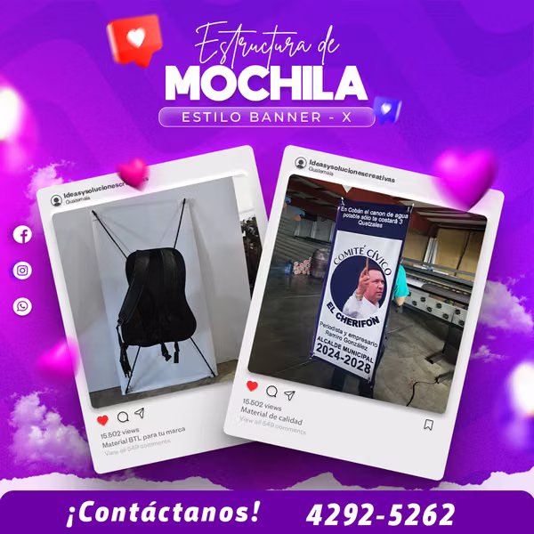 MOCHILA PROMOCIONAL TIPO X