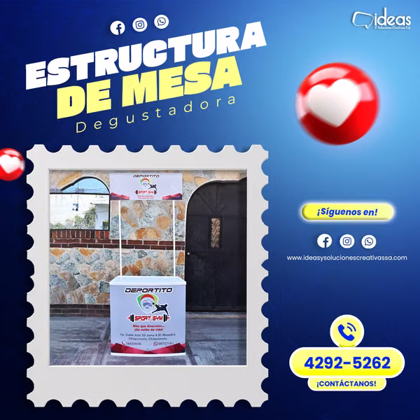 Mesa Promocional Personalizada