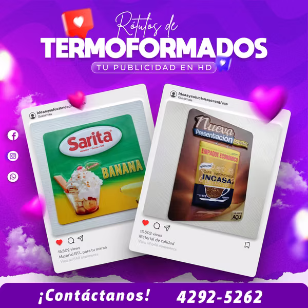 Rótulos termoformados  Tu marca merece ser vista