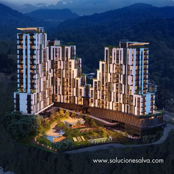 Apartamentos en zona 16, 3 habitaciones con baño de visitas