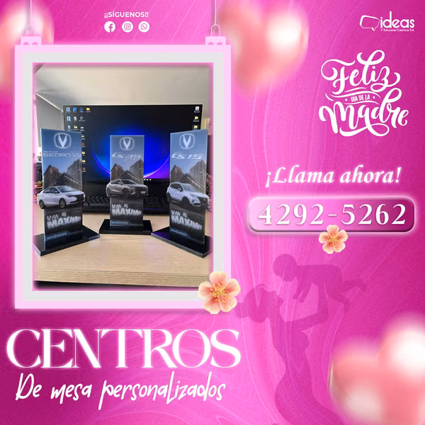 Centro de mesa promocional