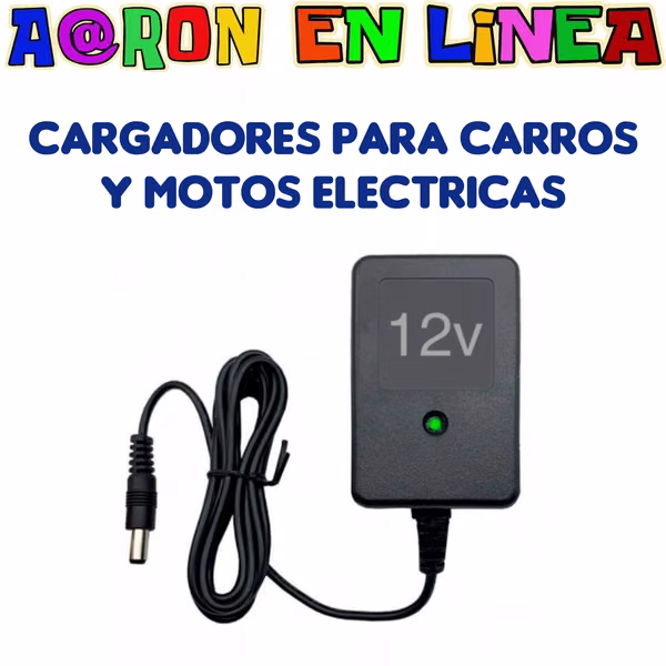 CARGADORES IDEALES PARA CARRITOS Y MOTOS ELÉCTRICAS DE NIÑOS