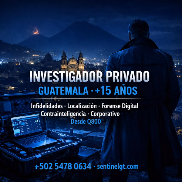 Investigadores Privados Guatemala — Sentinel ·