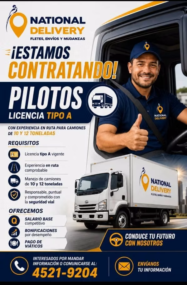 Piloto de transporte pesado