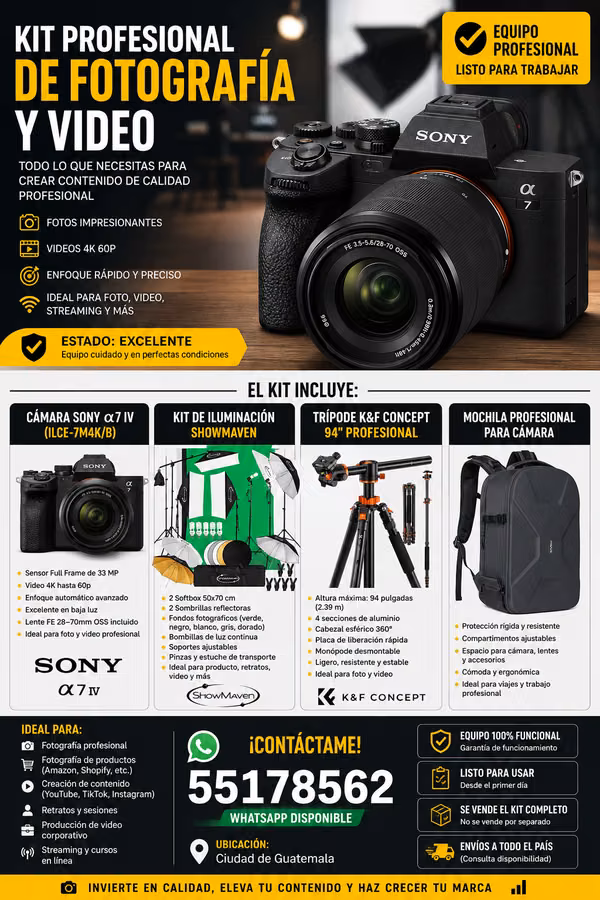 Kit Profesional de Fotografía y Video