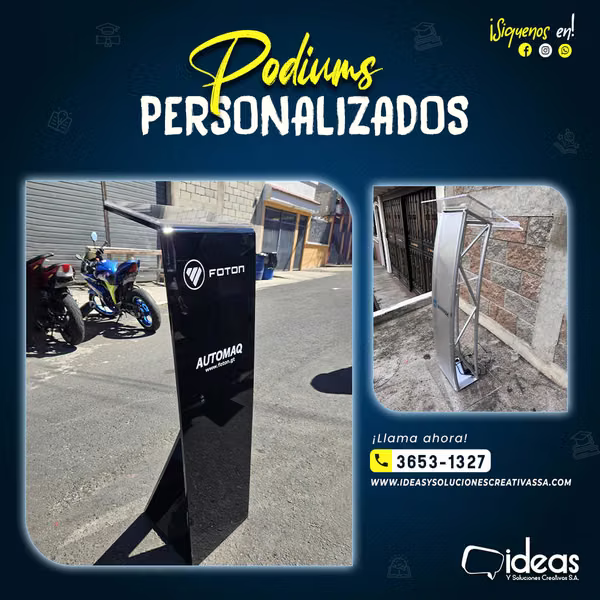 PODIUMS PERSONALIZADOS