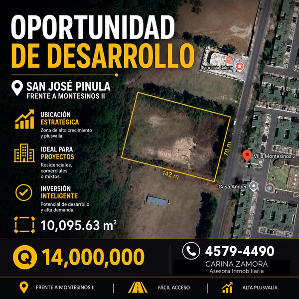 Prime Development Land for Sale – San José Pinula 