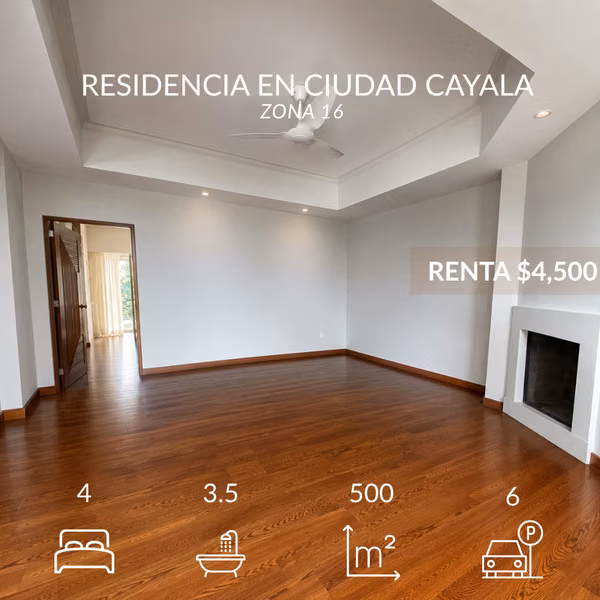 Casa en renta en Bouganvilias de Cayalá zona 16