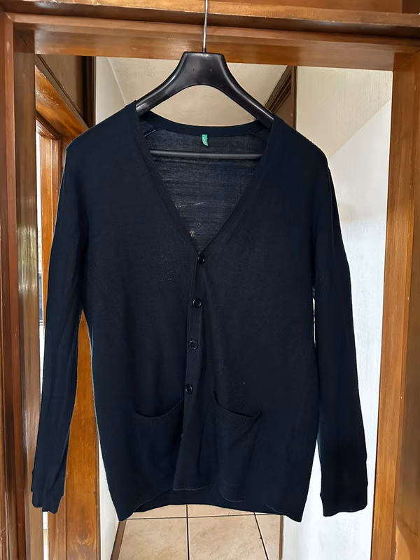Cardigan Azul Original United Colors of Benetton Talla: XL