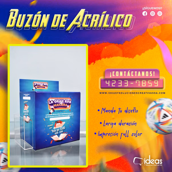  BUZÓNES DE ACRÍLICO PERSONALIZADOS 