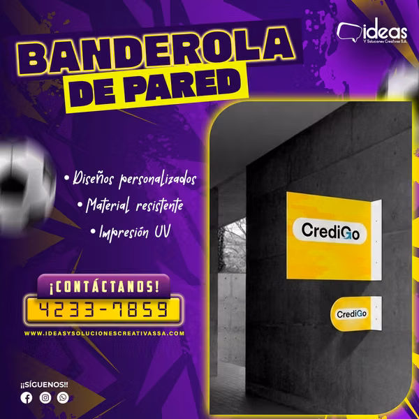  BANDEROLAS DE PARED PERSONALIZADAS 